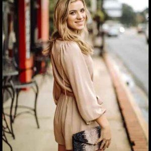 Free People Beach Revolve Long Sleeve Romper Relaxed Fit Size XS NEW